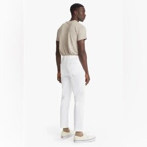 Mother White Denim MR Highball Tooth and Nail Men's White Jeans